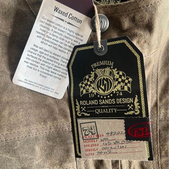 Roland Sands waxed tracker jacket size XL - Picture 3 of 6